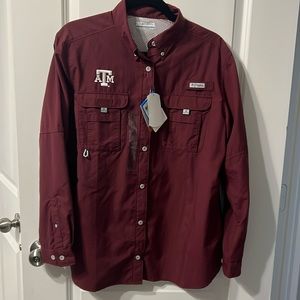 Columbia PFG Texas A&M ladies fishing shirt NWT